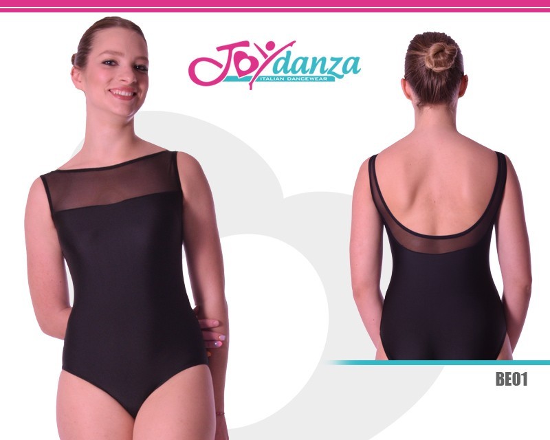 Leotard with mesh inserts