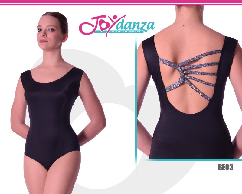 Leotard with spokes neckline